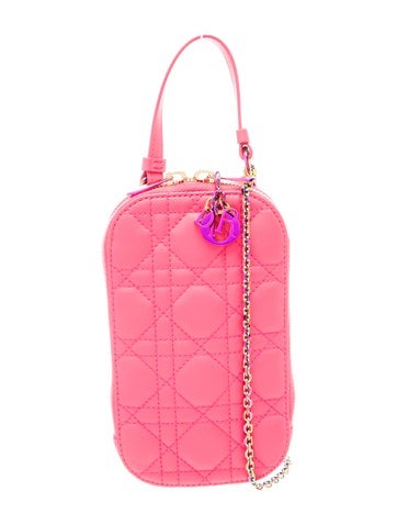 Cannage Patent Cannage Lady Dior Phone Holder