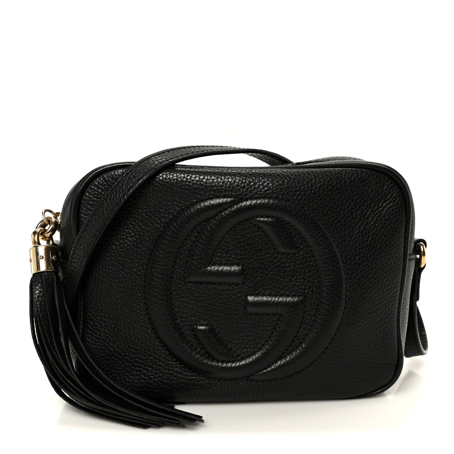 Gucci Pebbled Calfskin Small Soho Disco Bag Black