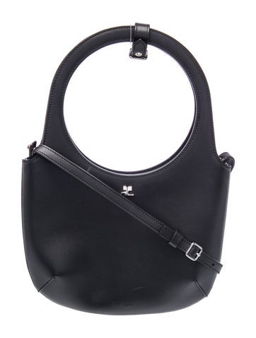 Courreges Leather Top Handle Bag