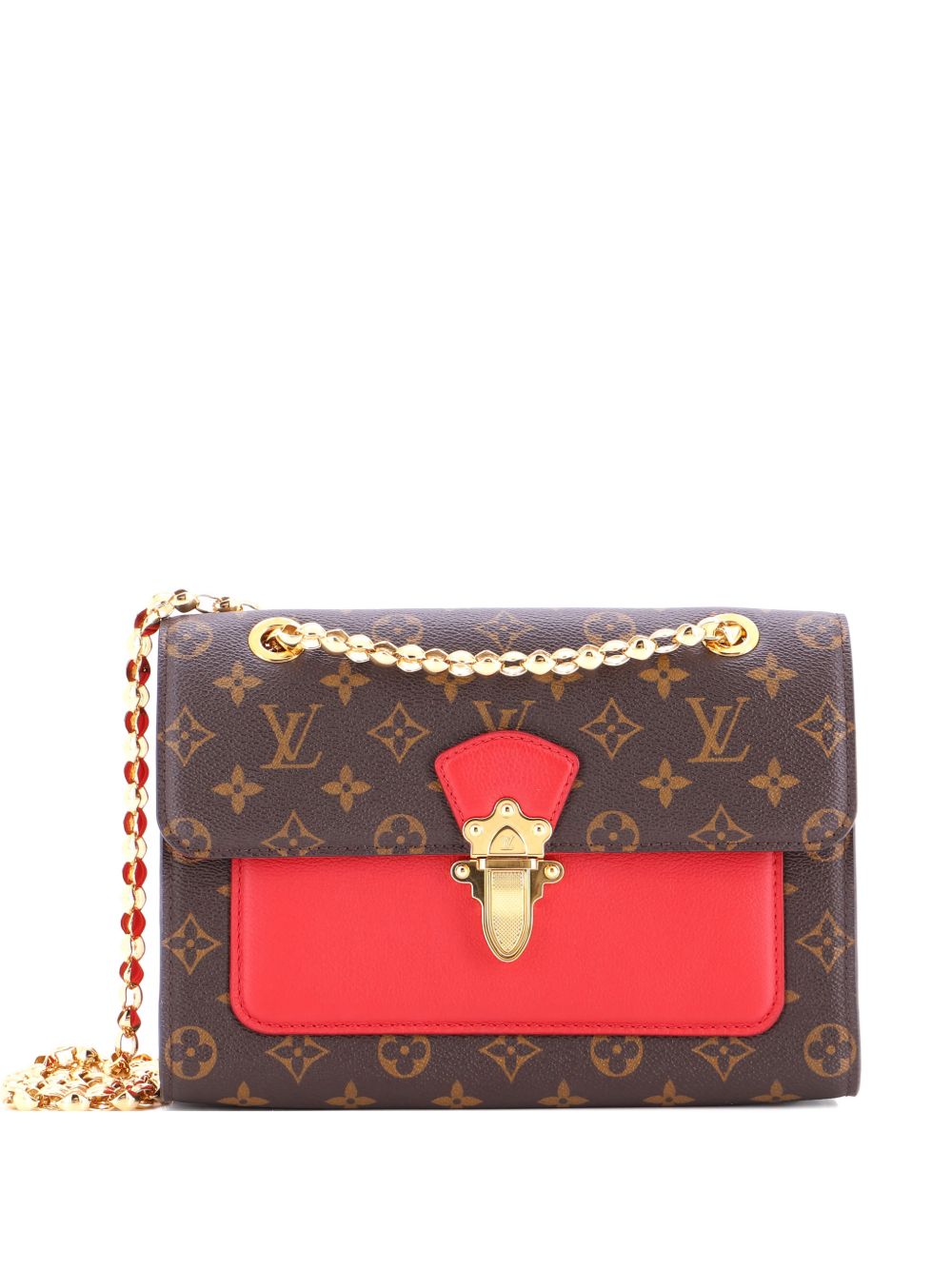 Louis Vuitton Victoire Handbag Monogram Canvas and Leather shoulder bag
