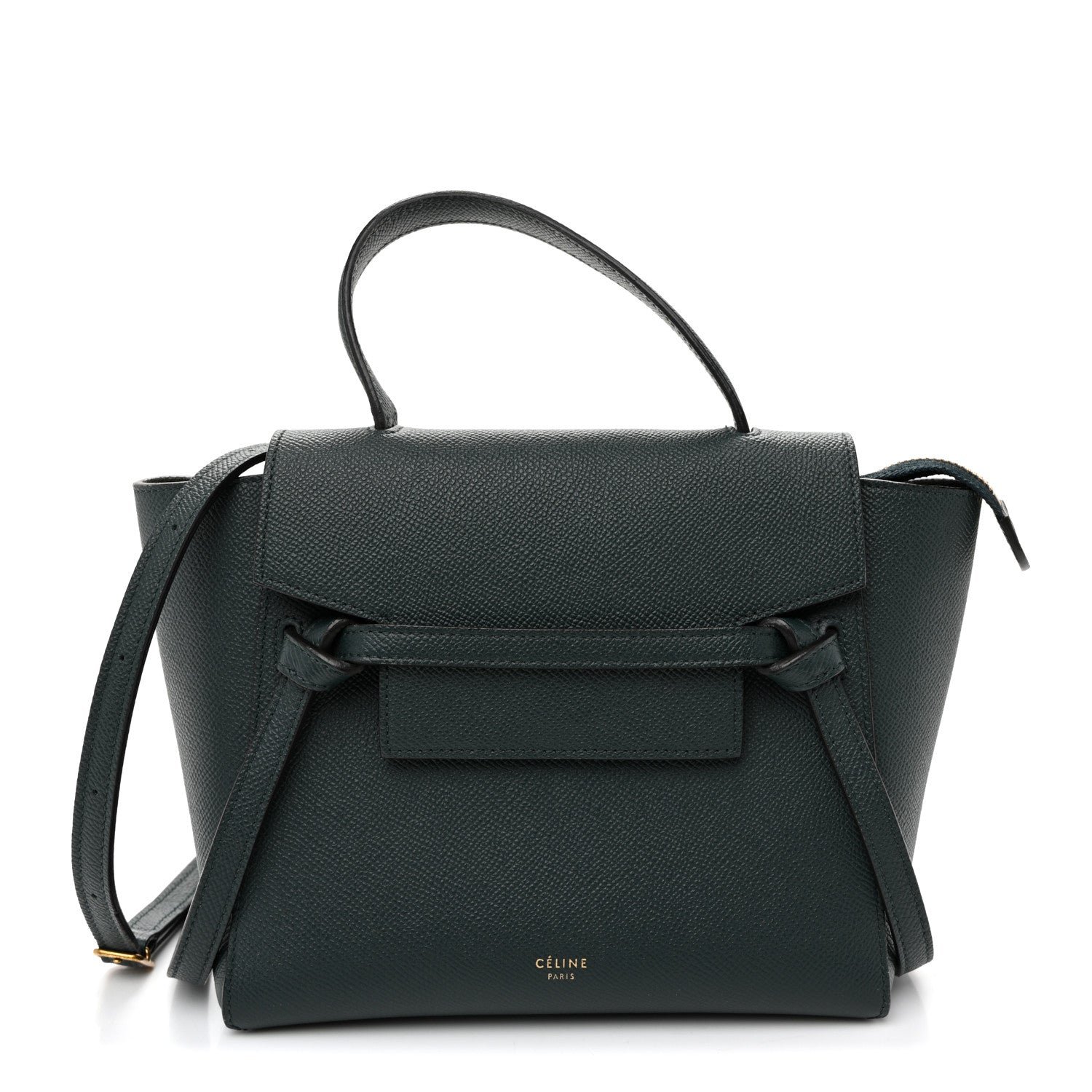 Celine Grained Calfskin Nano Belt Bag Abyss Blue