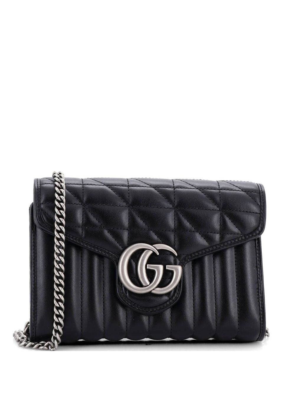 GG Marmont Chain Wallet Mixed Matelasse Leather Mini crossbody bag