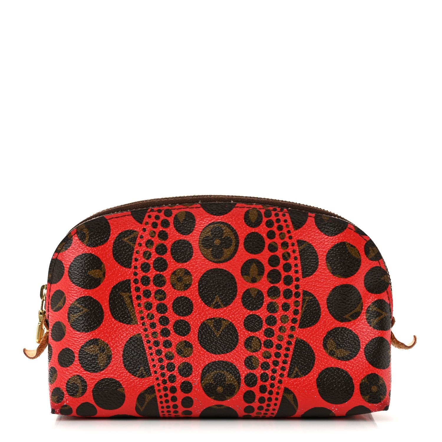Louis Vuitton Monogram Kusama Pumpkin Dots Cosmetic Pouch Red