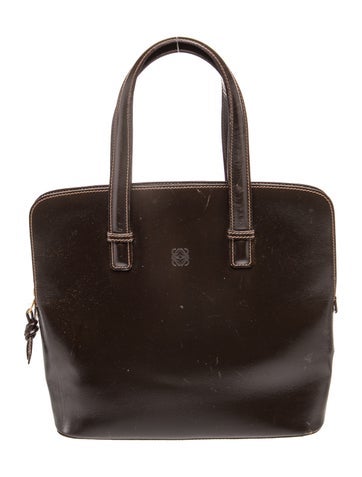 Leather Top Handle Bag Vintage
