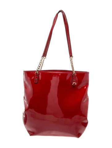 Patent Leather Bucket Bag