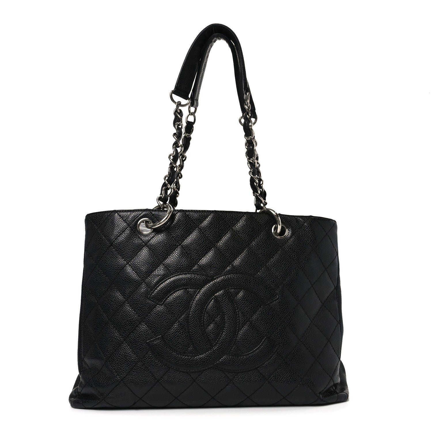 Chanel Caviar Quilted Grand Shopping Tote GST Black