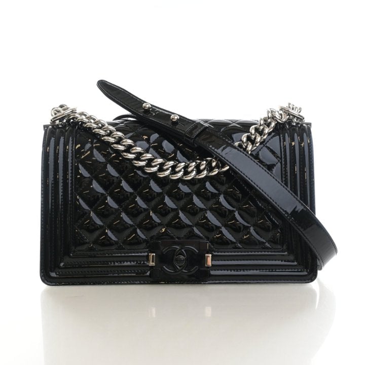 Chanel Medium Patent Boy Bag