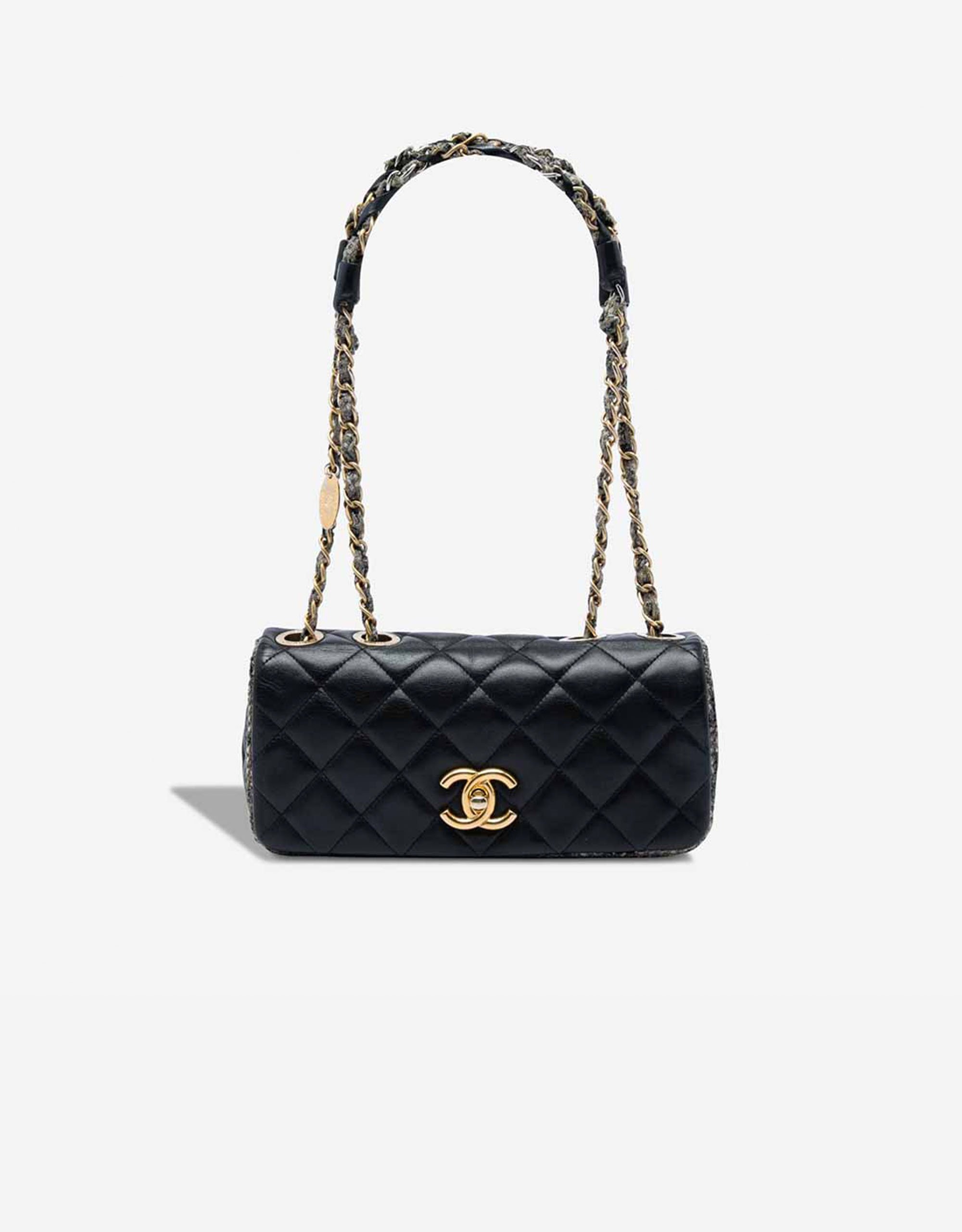 
		Timeless Flap Bag Small Tweed / Lamb Black    