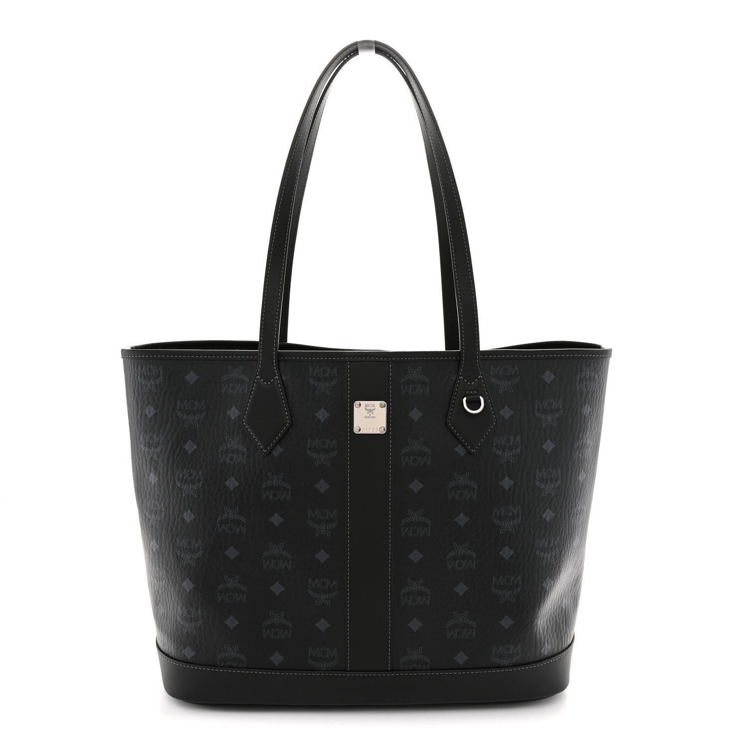 MCM MCM Visetos Medium New Liz Shopper Tote Black