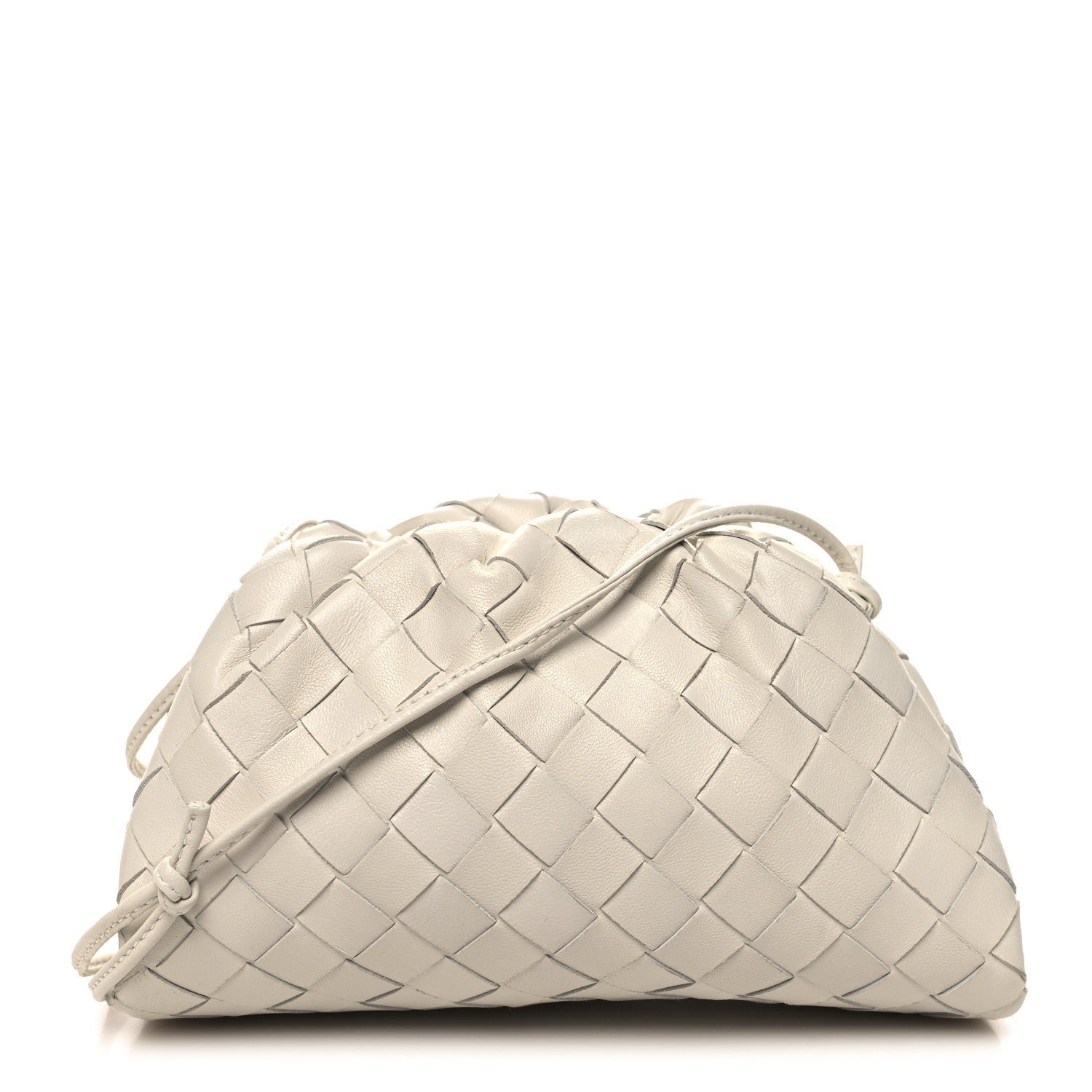 Bottega Veneta Nappa Intrecciato The Mini Pouch Chalk