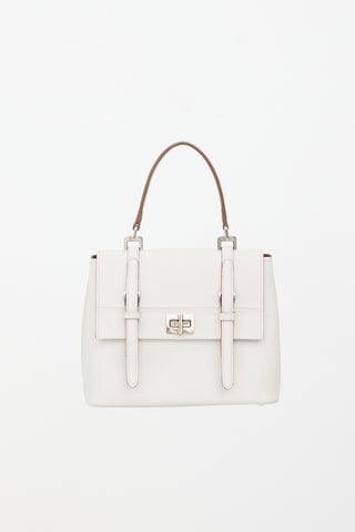 Saffiano Leather Top Handle Bag