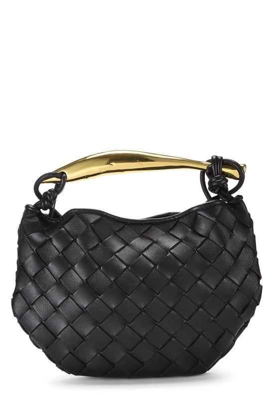 Black Intrecciato Sardine Bag Mini