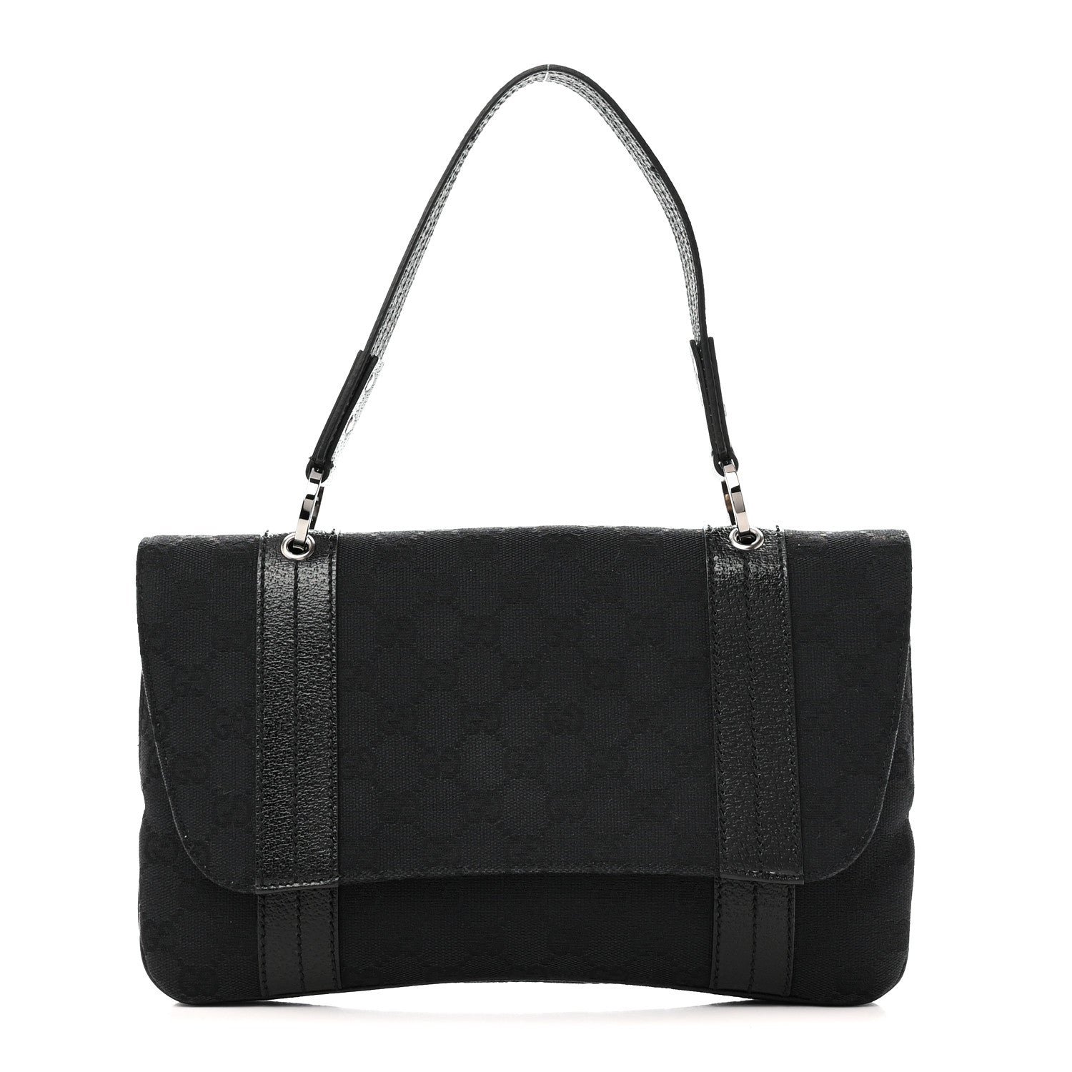 Gucci Monogram Satchel Black