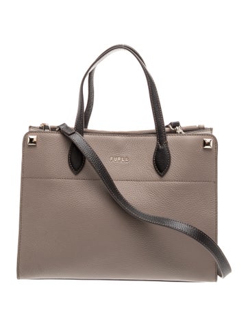 Leather Top Handle Bag