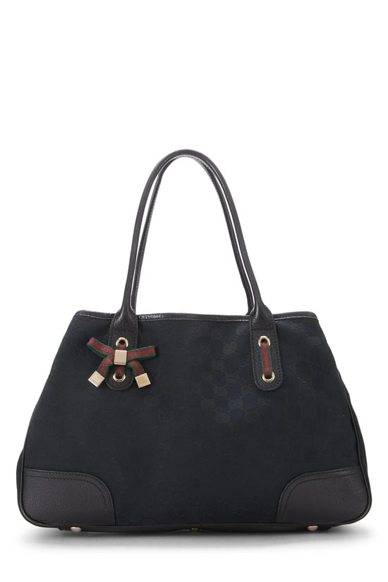 Black GG Canvas Princy Tote