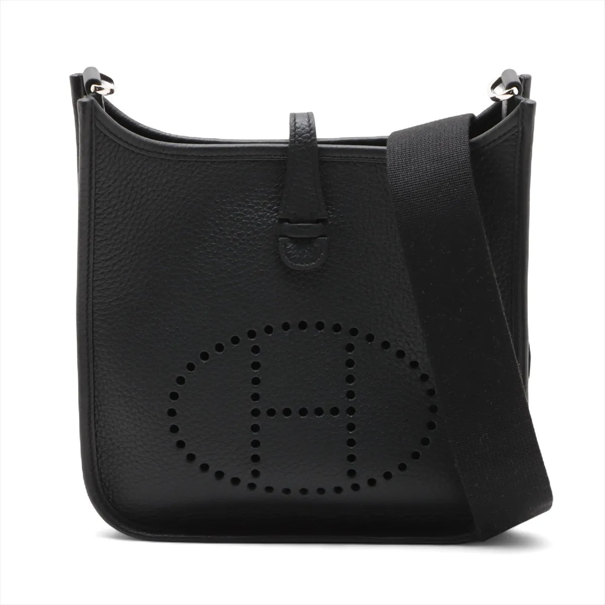 Hermès evelyn 3 23 Taurillon Clemence Black Silver Metal Fittings