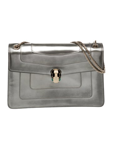 Bvlgari Patent Leather Shoulder Bag