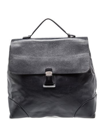 Leather Top Handle Bag