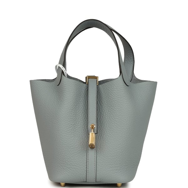 Hermes Picotin Lock 18 Gris Pantin Clemence Gold Hardware