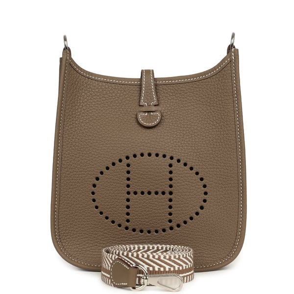 Hermes Evelyne TPM Etoupe Clemence Palladium Hardware