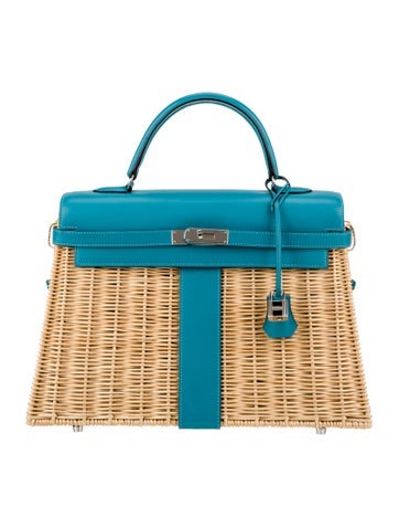 Hermes Osier Wicker & Swift Kelly 35
