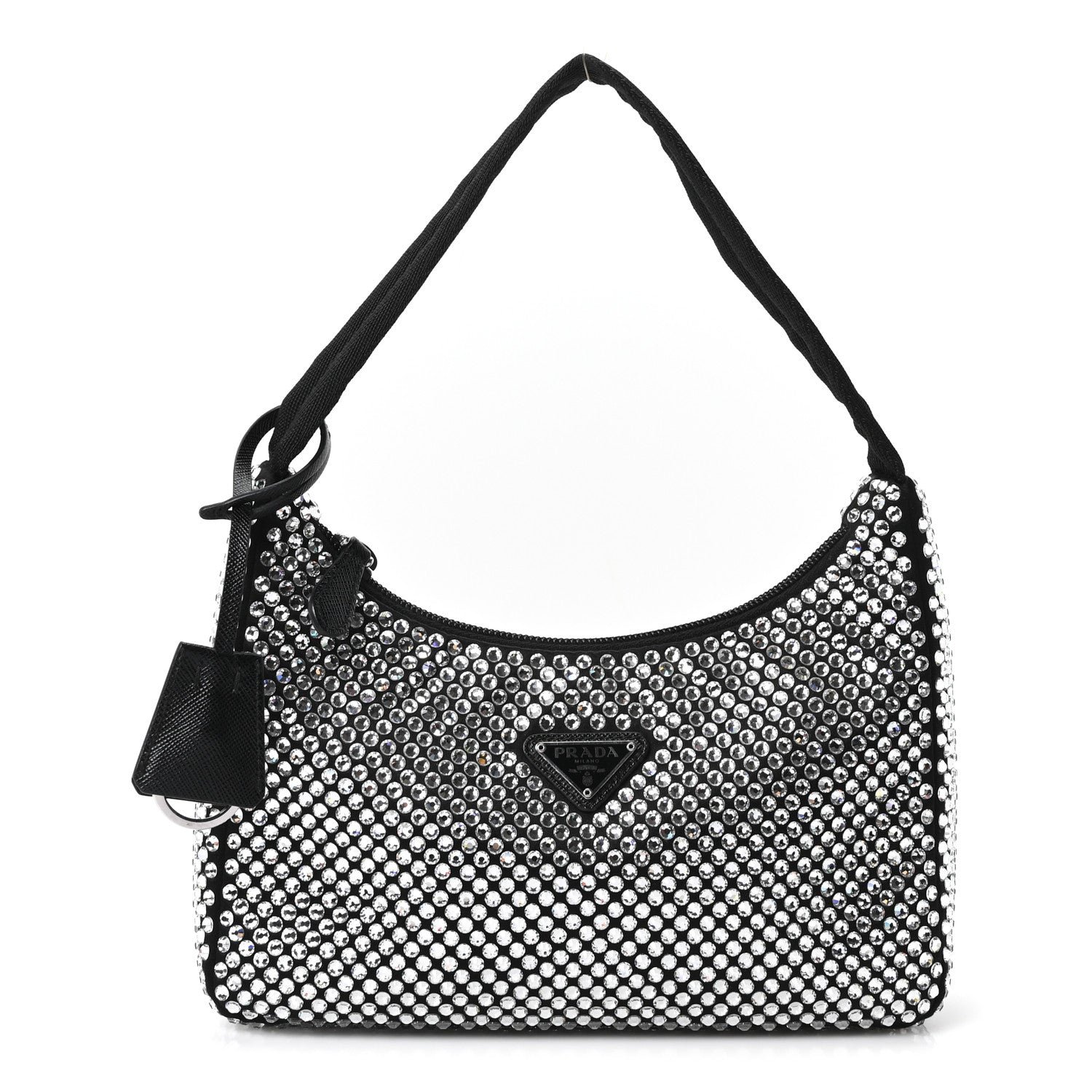 Prada Satin Crystal Mini Re-Edition 2000 Bag Cristal