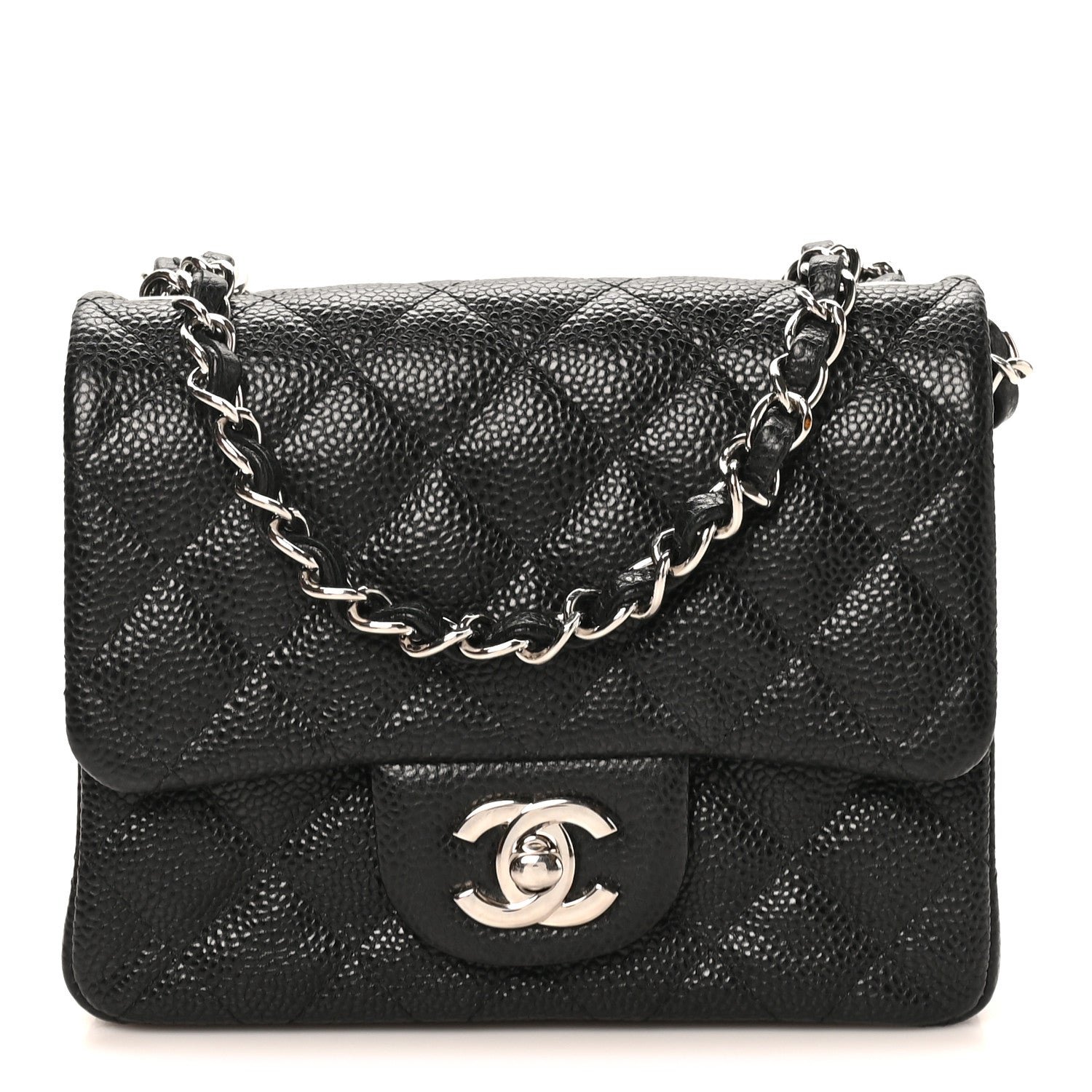 Chanel Caviar Quilted Mini Square Flap Black