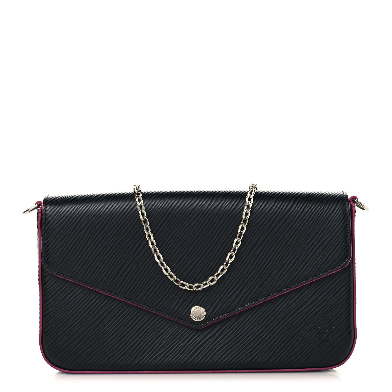 Louis Vuitton Epi Pochette Felicie Black Hot Pink