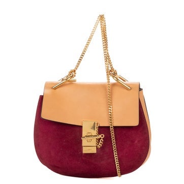 Chloe Leather Small Bi-color Drew