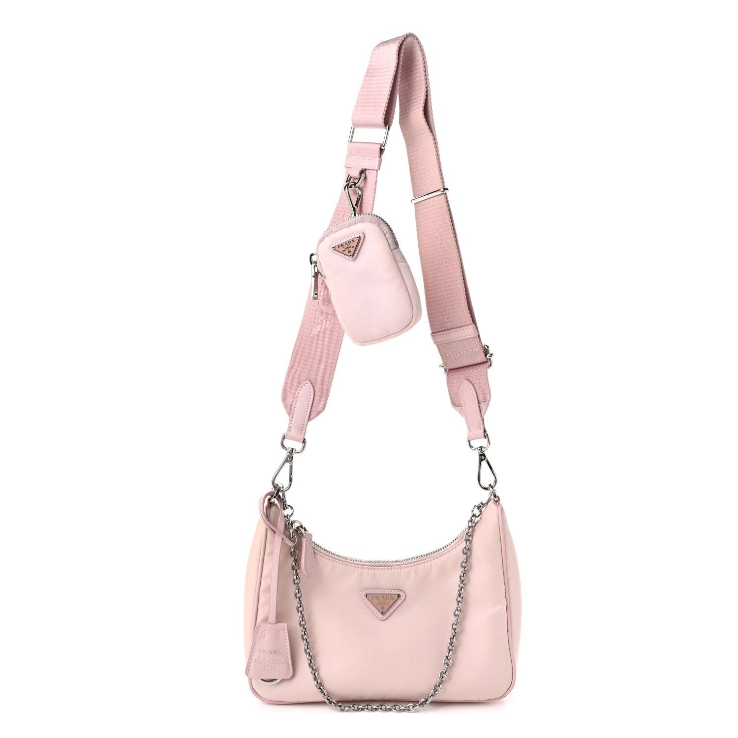 Prada Nylon Re-Edition 2005 Shoulder Bag Alabastro