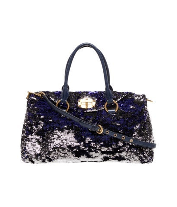 Miu Miu Miu Sequins Top Handle Bag