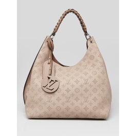 Louis Vuitton Galet Monogram Mahina Leather Carmel Bag
