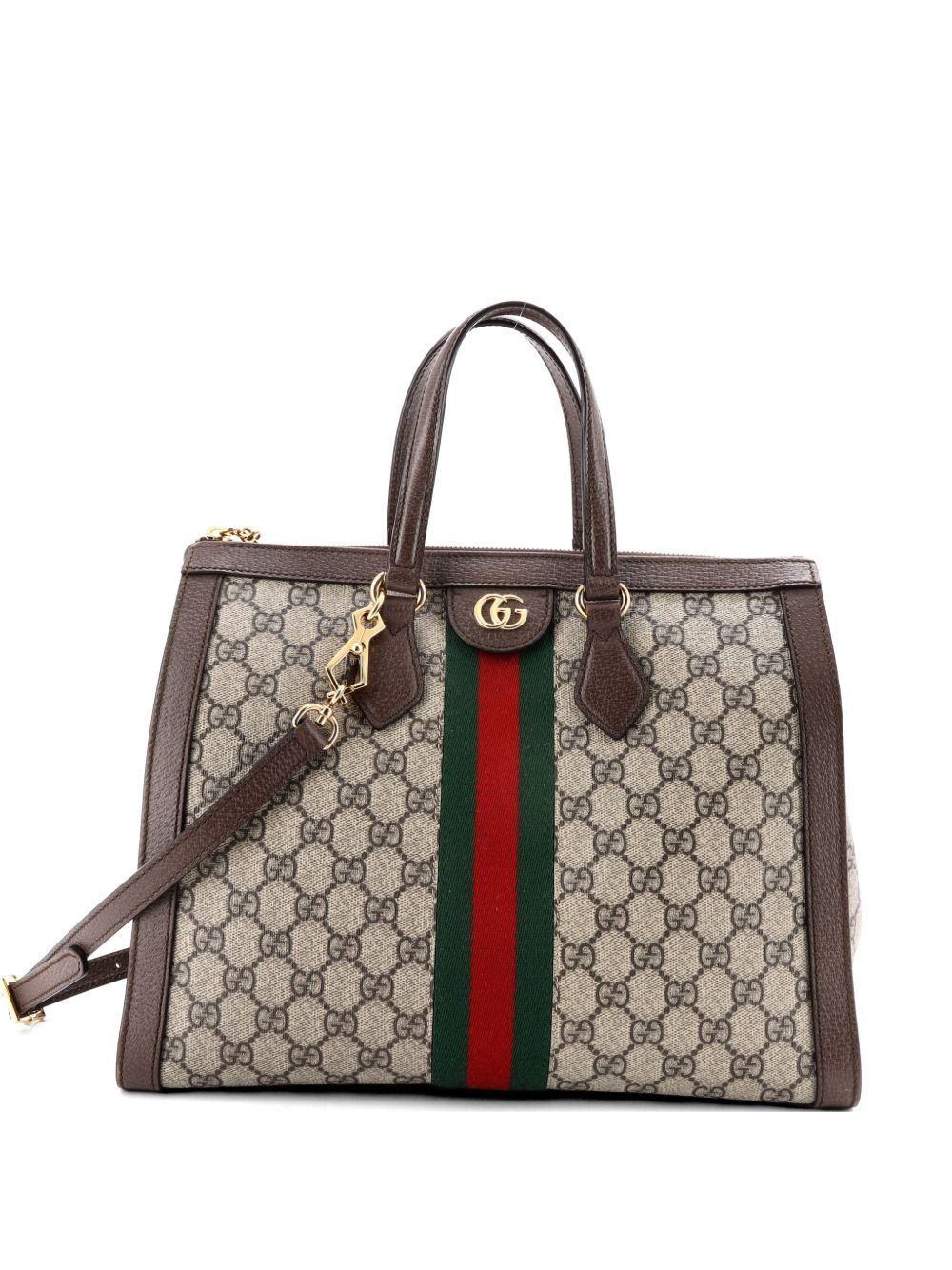 Ophidia Top Handle GG Coated Canvas Medium tote bag
