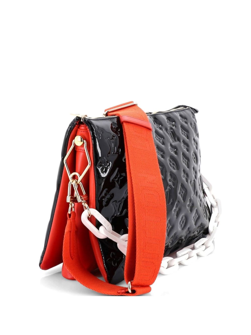 Coussin Bag Monogram Embossed Patent MM shoulder bag