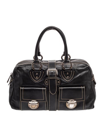 Leather Top Handle Bag