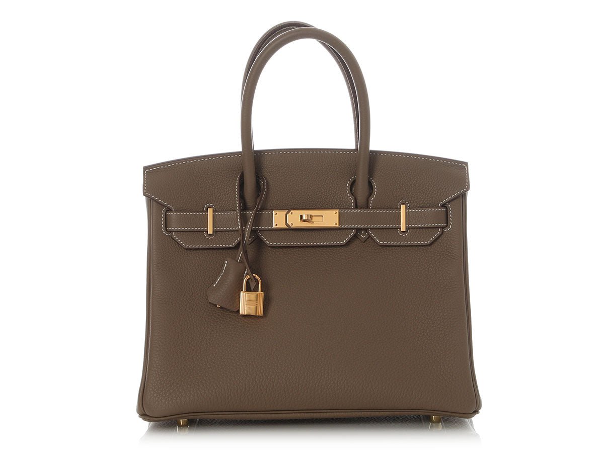 Hermes Hermès Etoupe Togo Birkin 30