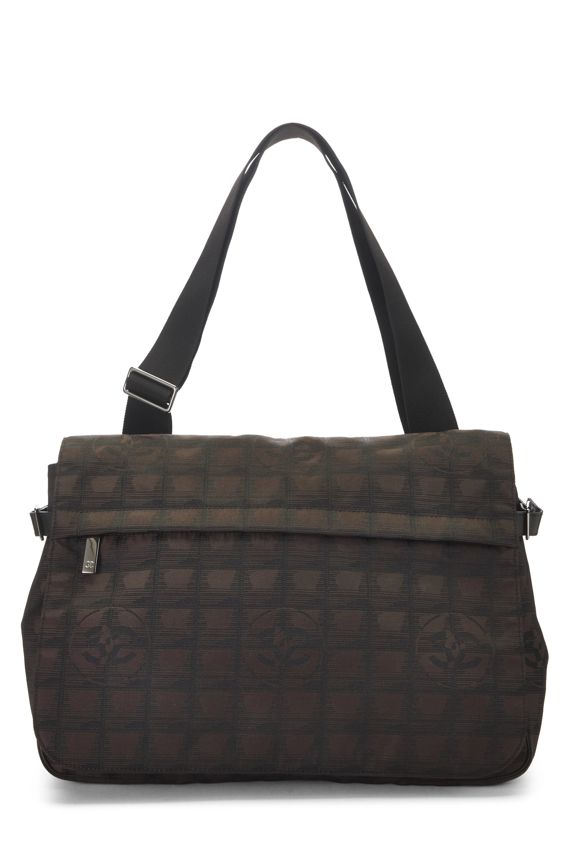 Brown Nylon Travel Line Messenger