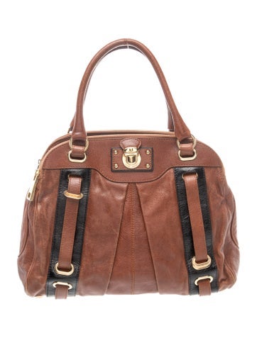 Leather Top Handle Bag