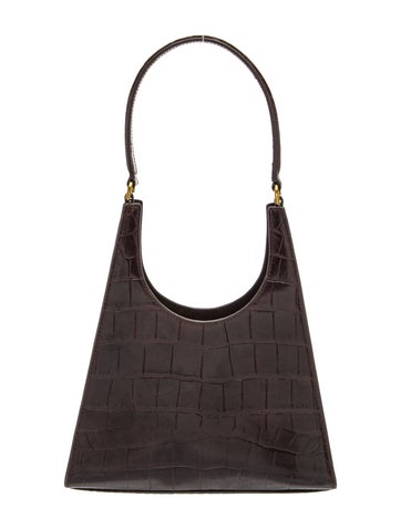 Staud Embossed Leather Shoulder Bag