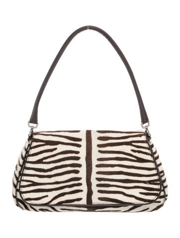 Enameled Metal Triangle Shoulder Bag