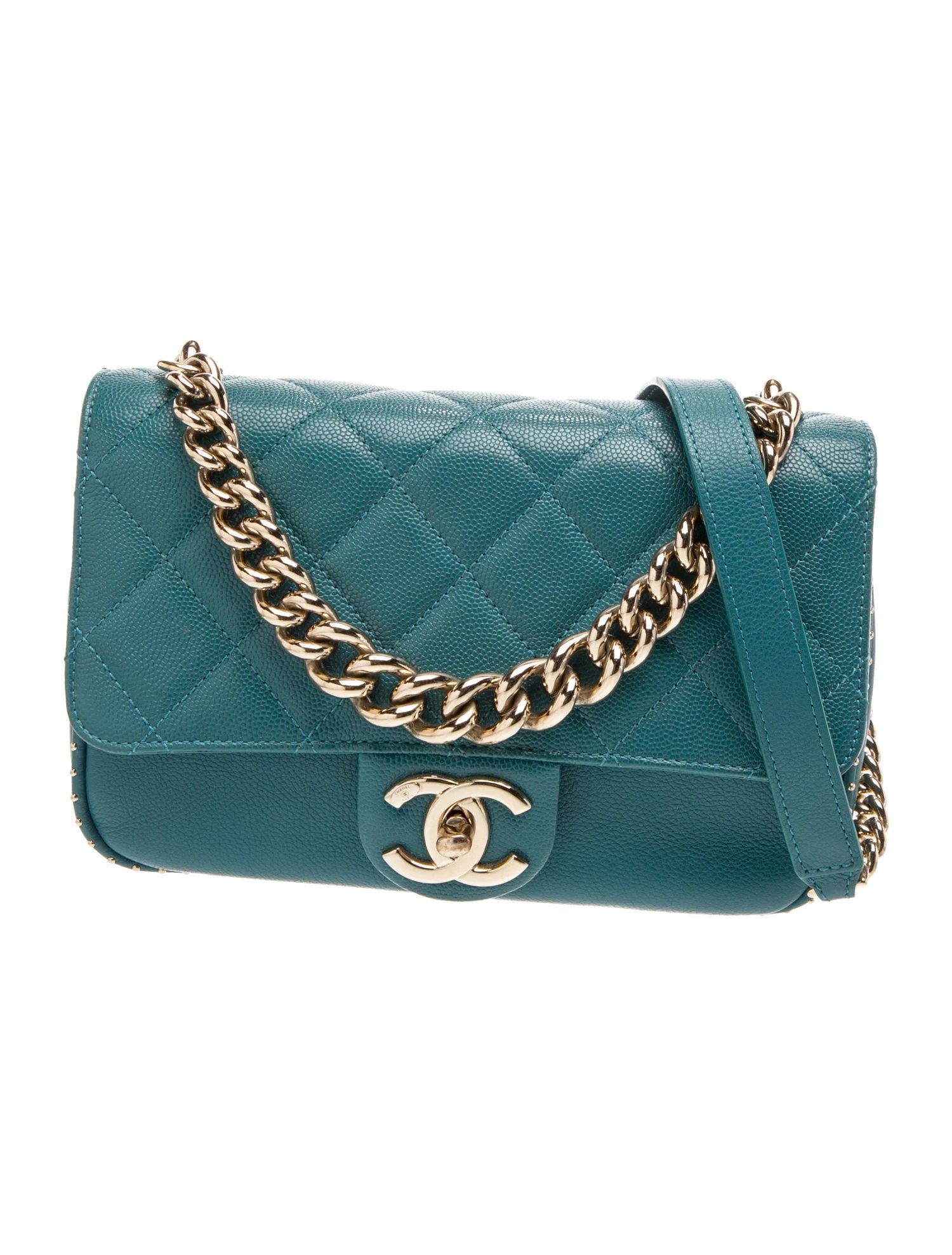Small Studded CC Flap Bag