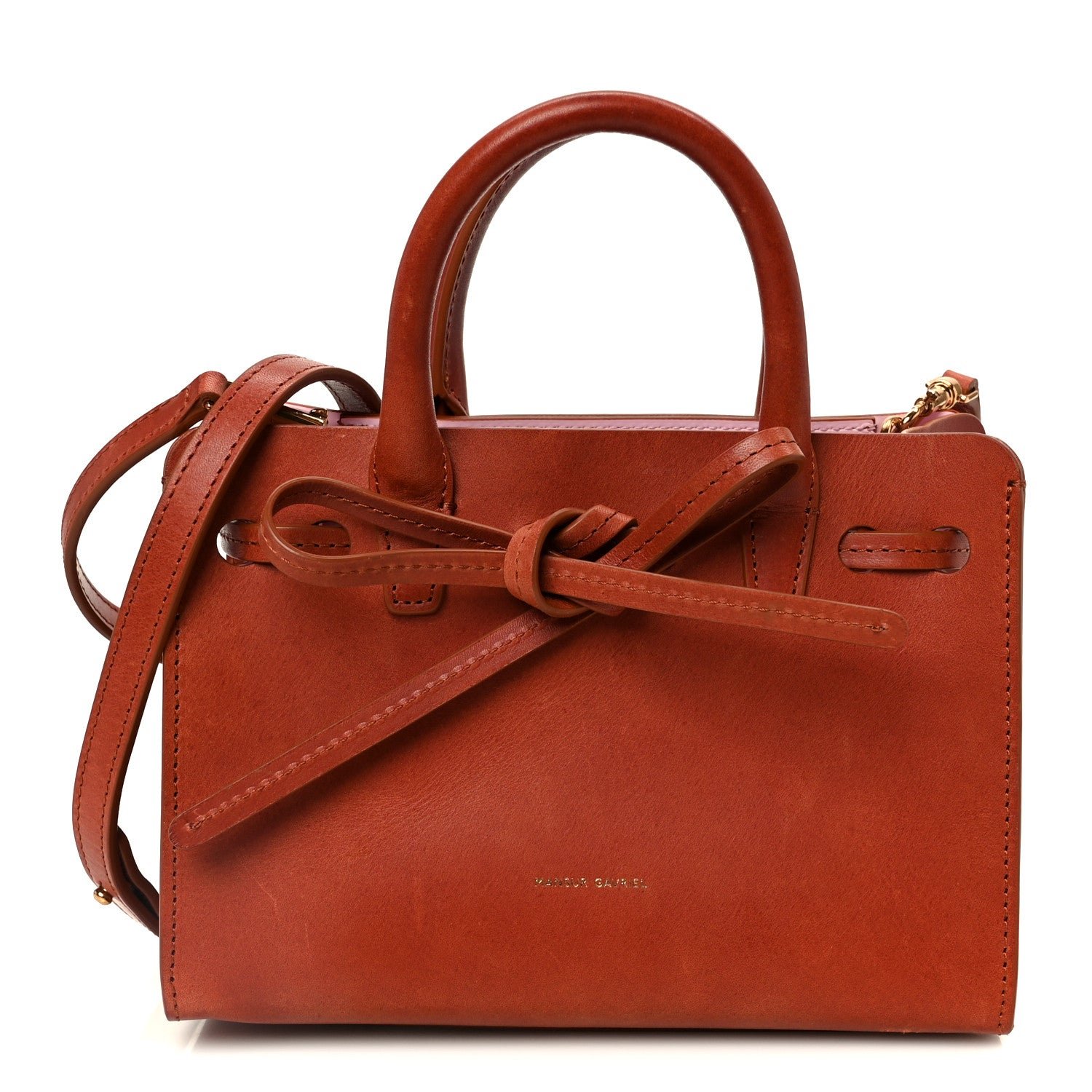 Mansur Gavriel Mansur Gavriel Calfskin Mini Sun Bag Brandy