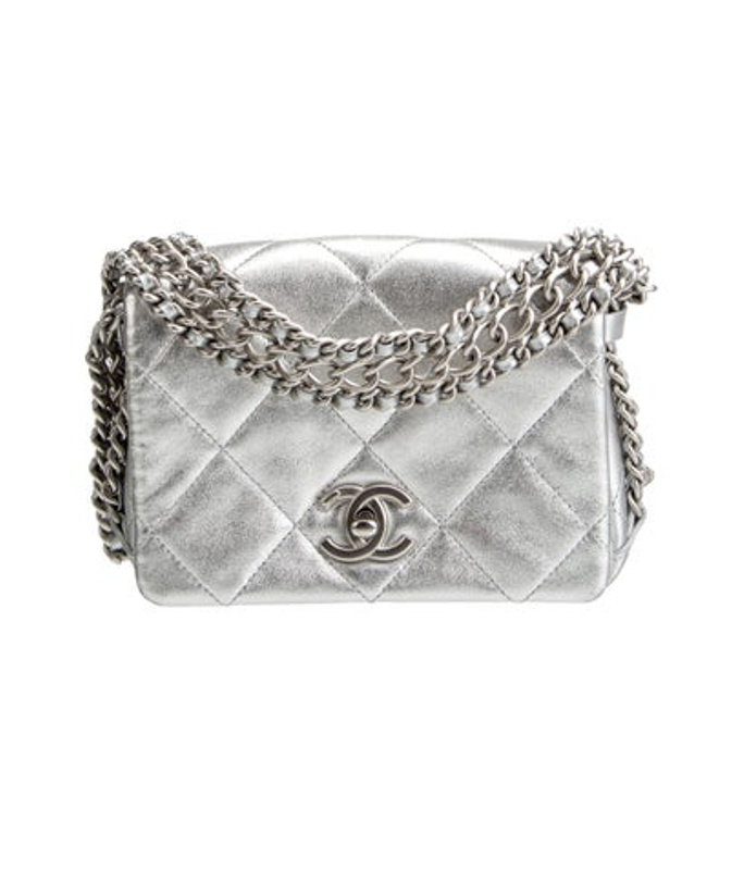 Chanel Mini Chain Rows Flap Bag