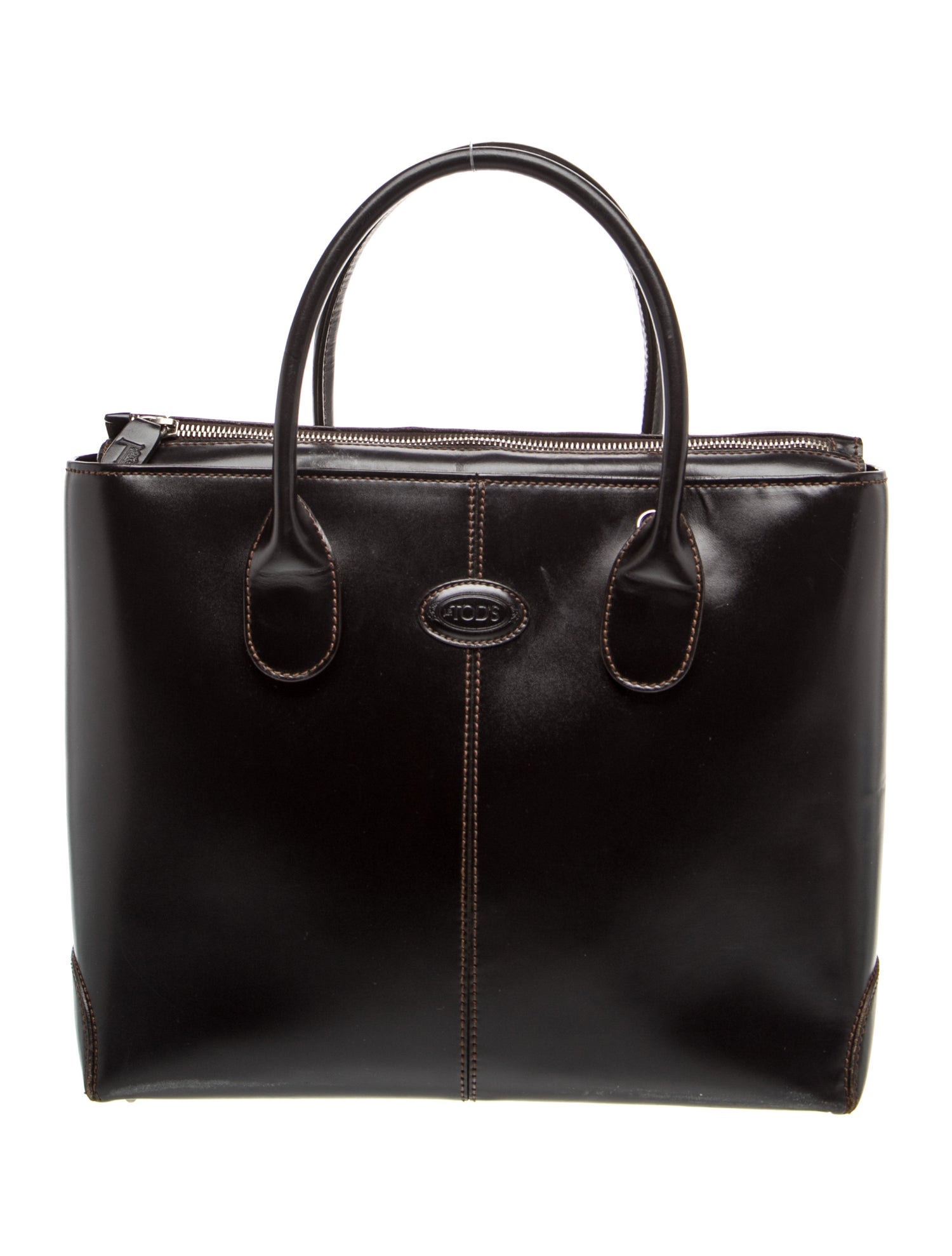 Leather Top Handle Bag Vintage