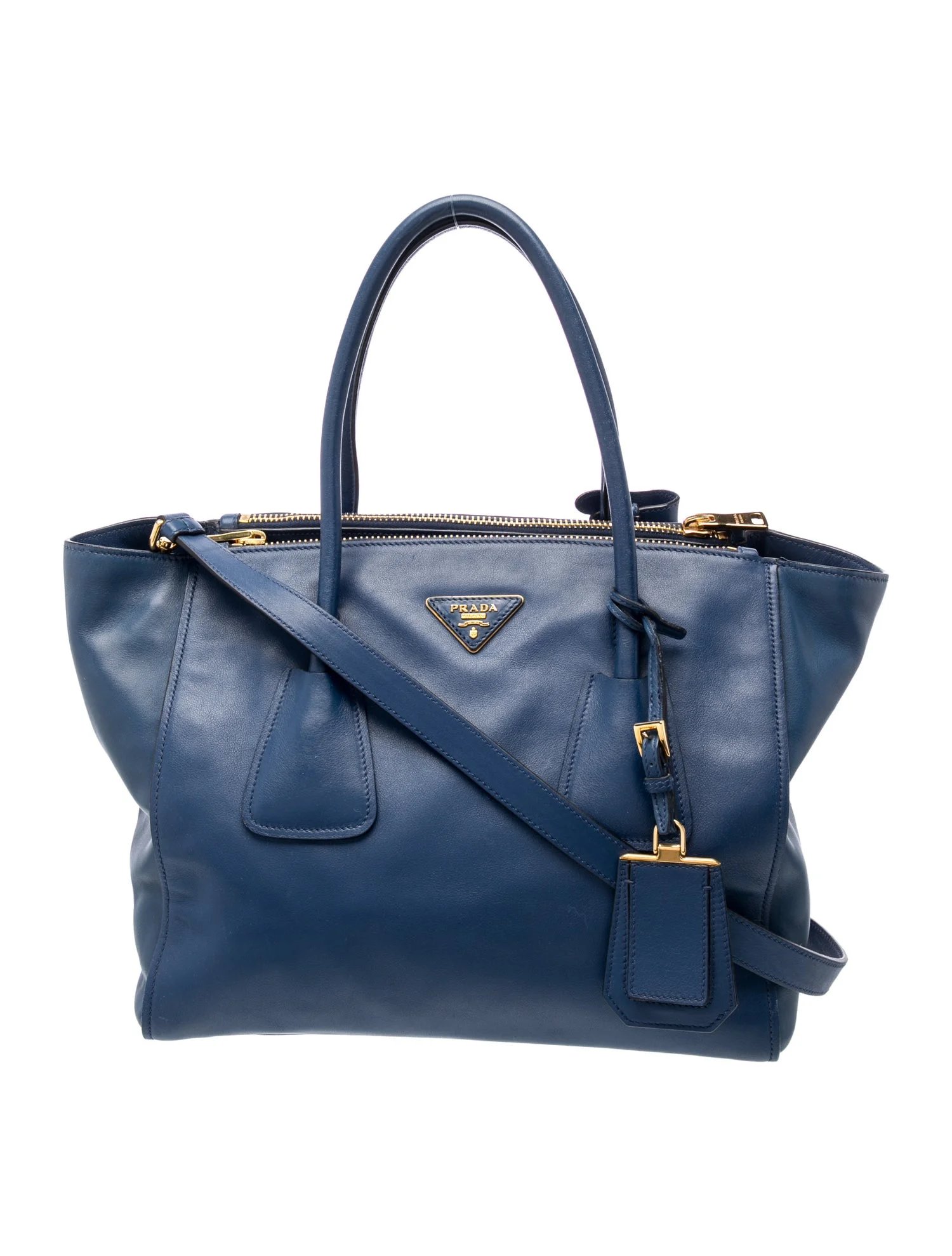 Saffiano Lux Leather Twin Pocket Large