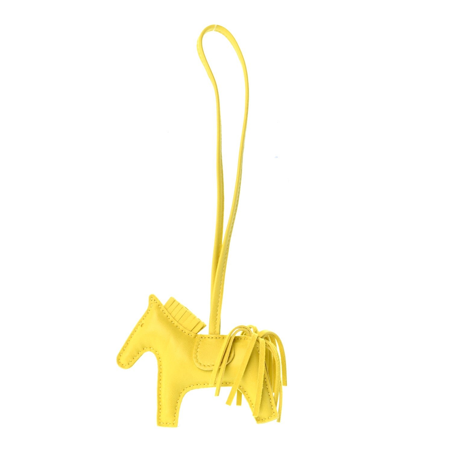 Milo Lambskin Grigri Rodeo Horse Bag Charm PM Lime