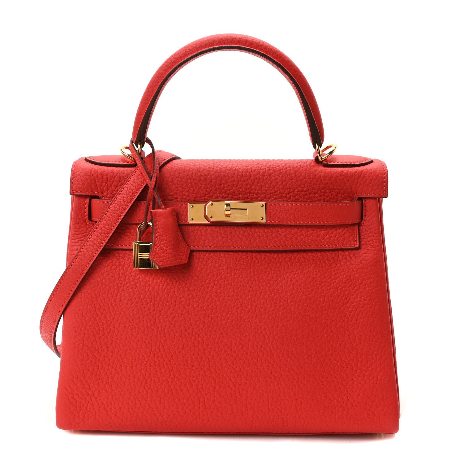 Hermes Togo Kelly Retourne 28 Rouge Casaque