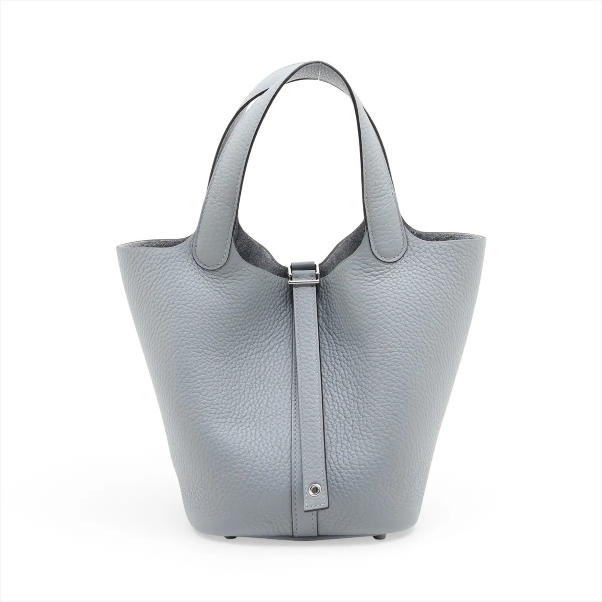Hermès Picotin Lock 18 PM Taurillon Clemence glypantane Silver Metal Fittings G: