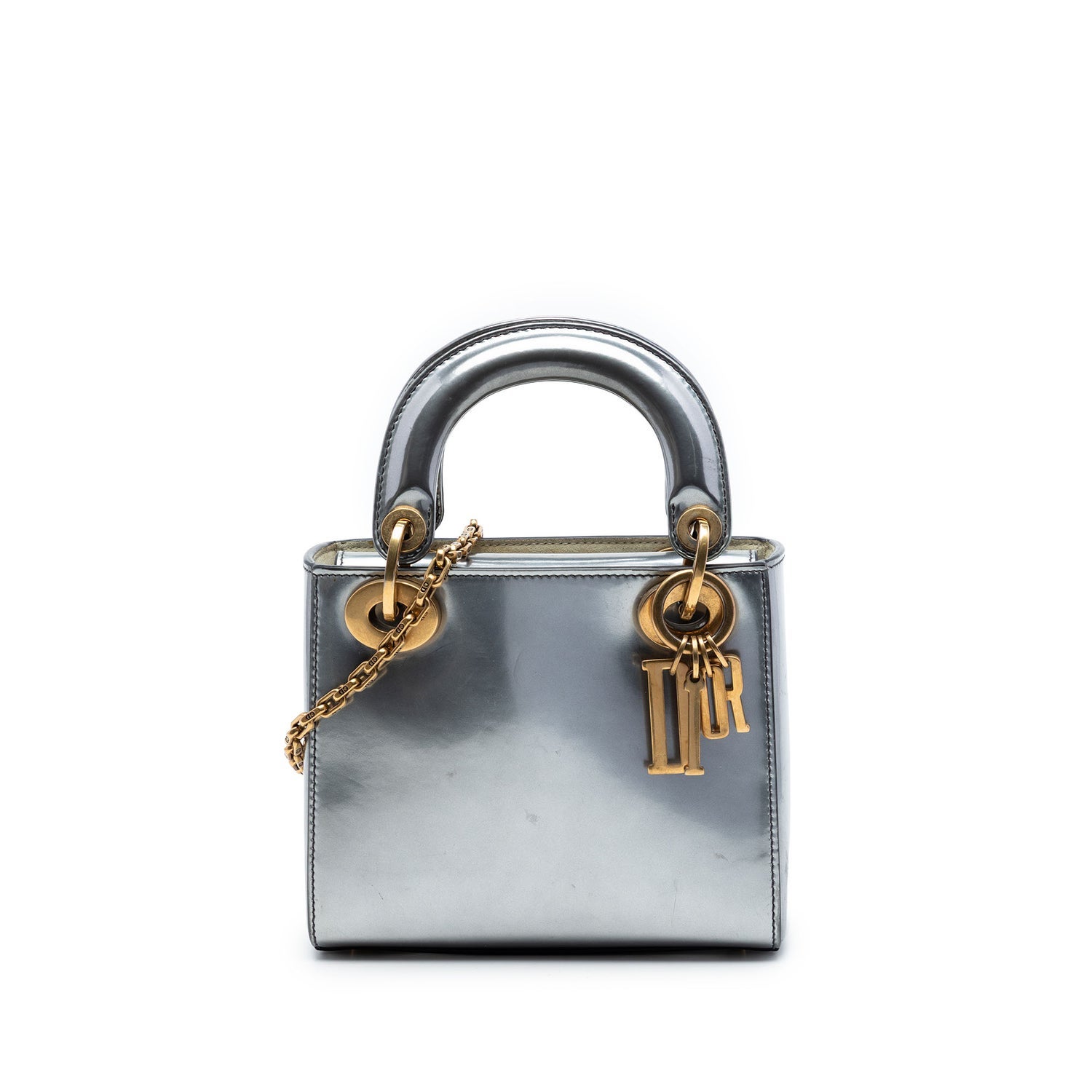 Patent Leather Mini Metallic Patent Lady Dior