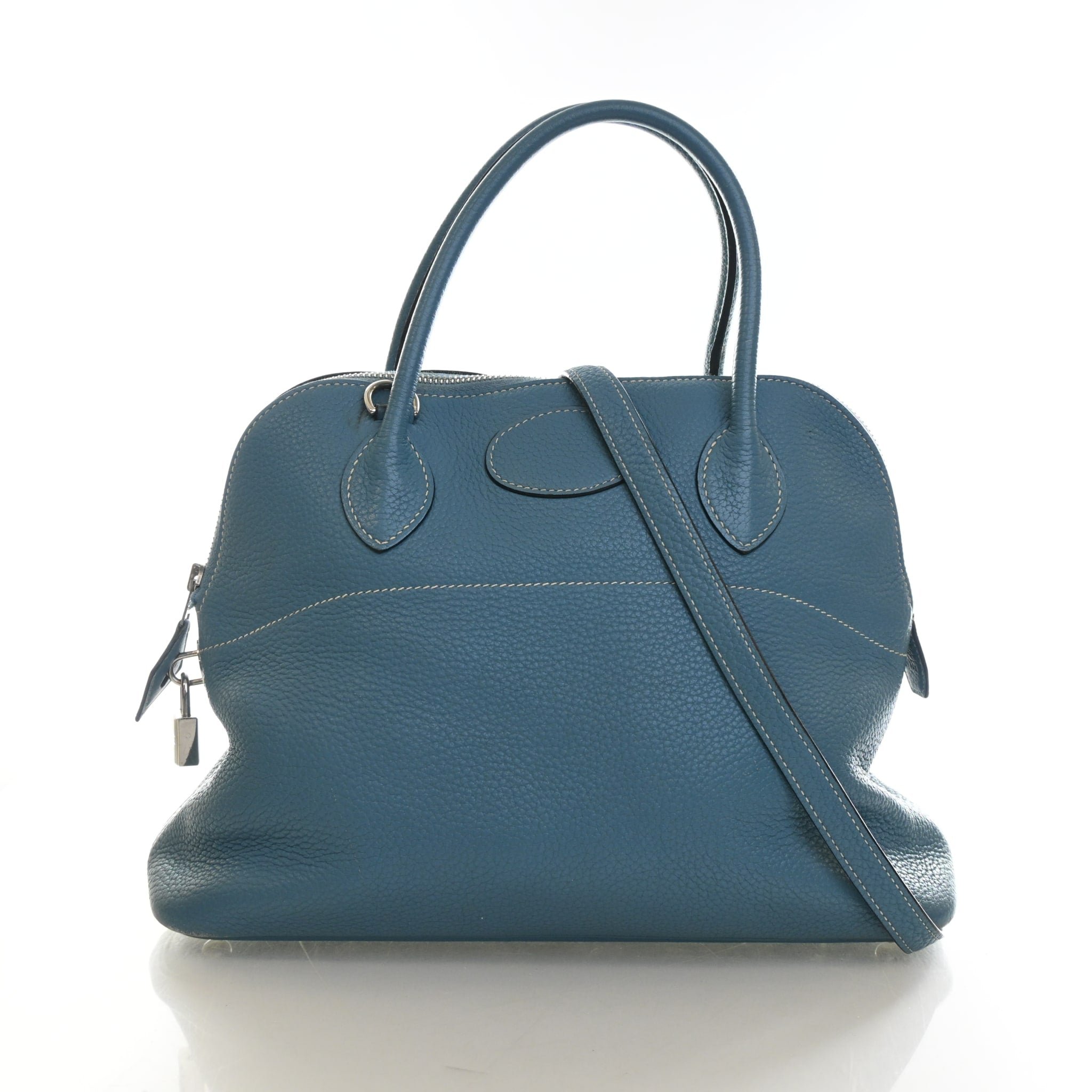 Hermes Vintage Bleu Jean Clemence Bolide 31